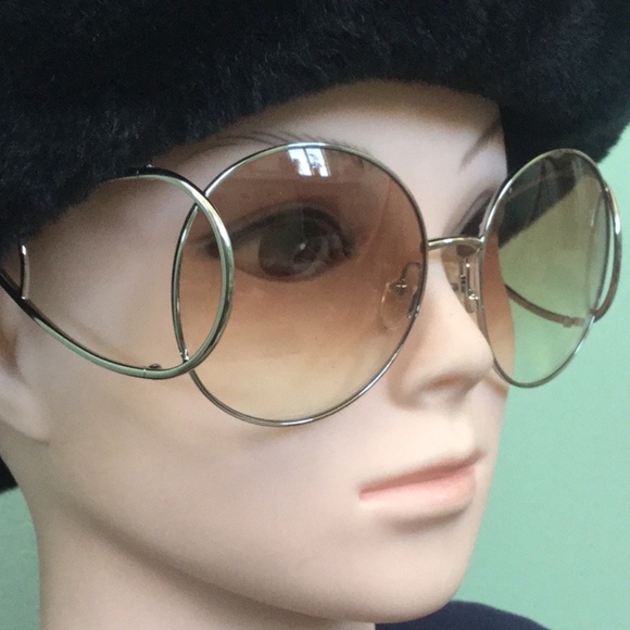 Chloe - 60mm Modified Round Sunglasses - Picture 1 of 9